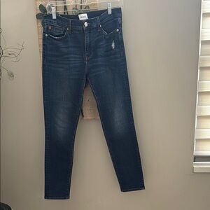 149.Hudson Women's super skinny mid rises crop denim jeans size 28 pre owned